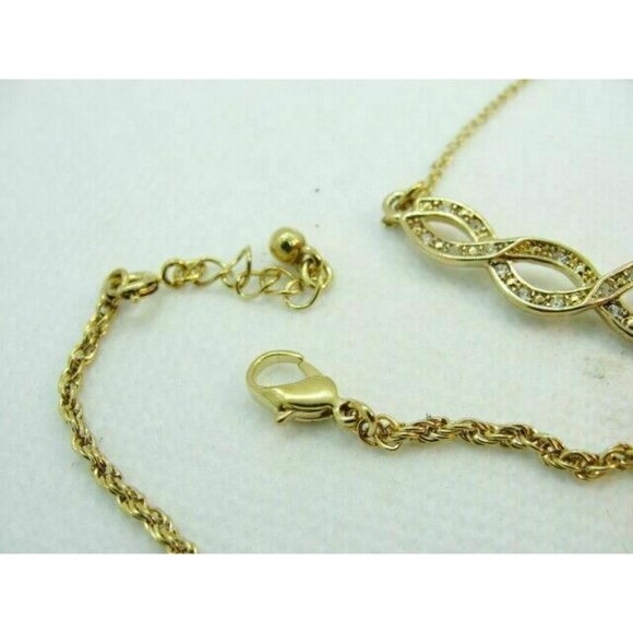 Womans Avon Jewelry Bracelet Necklace Earrings Gold Tone 3pc Set w Box Gift Girl - Picture 6 of 10
